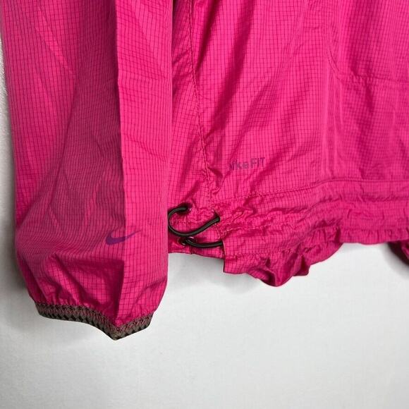 Nike ACG Women’s Pullover Jacket Pink Hooded Size M Lightweight Outdoor Gear - Picture 5 of 8